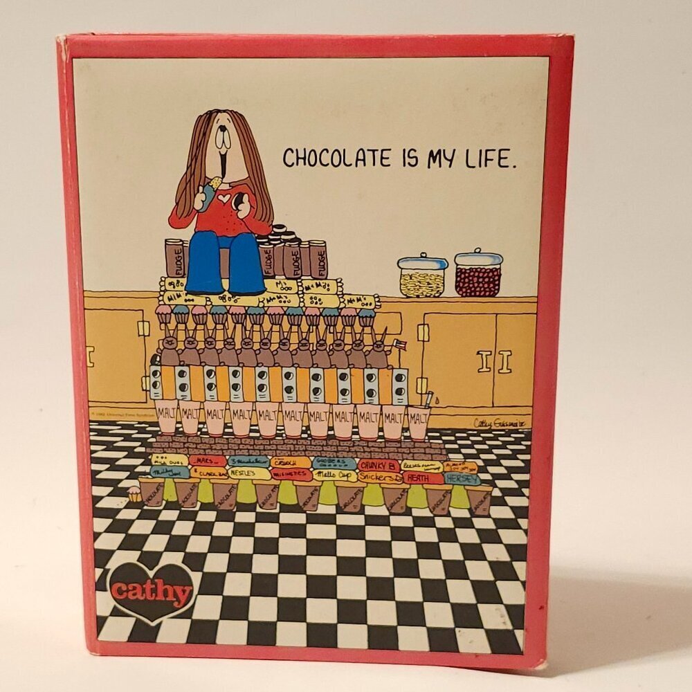 FUN Vintage Cathy Comic Strip Recipe Book 1982 Cathy Guisewite Stylecraft